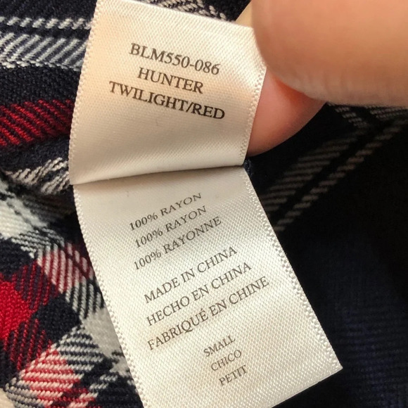 RAILS Hunter Twilight Plaid Button Down Flannel Collard Long Sleeve Shirt - Picture 6 of 8